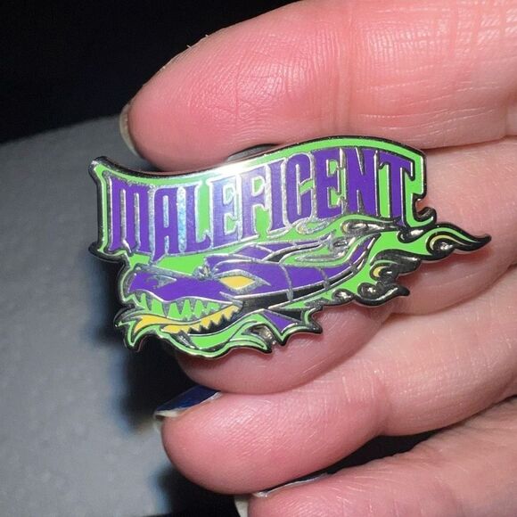 Disney Maleficent Sleeping Beauty Fantasyland Football Logo Mystery Pack Pin - Picture 3 of 5